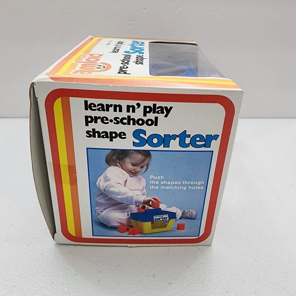 Rare Vintage Amloid Learn N Play Pre-school Shape Sorter Age 1/3 In Box